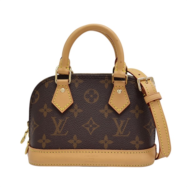 棕色 原花帆布 Nano Alma 兩用包【LOUIS VUITTON LV 路易威登】 M82717