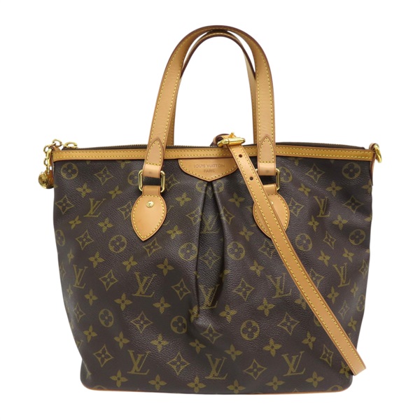 棕色 原花 帆布 Polermo PM 兩用包 M40145