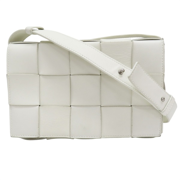 白色 牛皮 肩背包