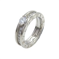 18K白金 鑽石 B.zero1 戒指 #51【BVLGARI 寶格麗】