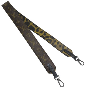 棕色 原花帆布 豹紋 背帶 J02290【LOUIS VUITTON LV 路易威登】 J02290