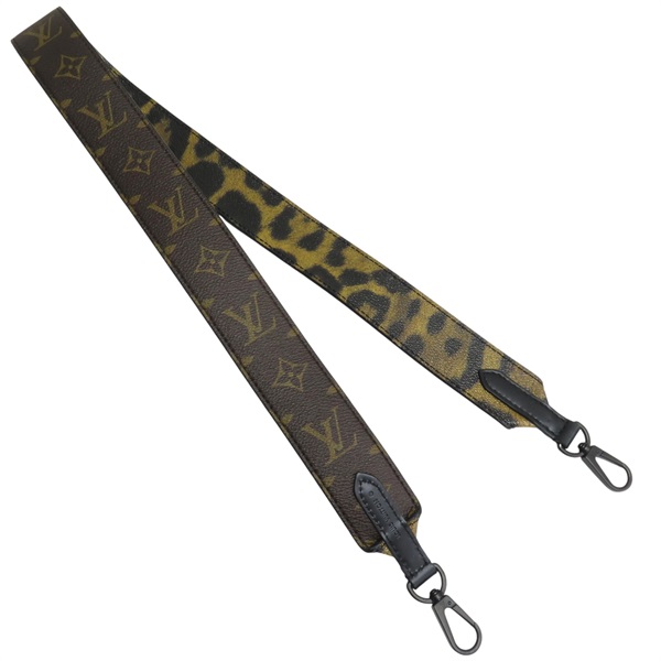 棕色 原花帆布 豹紋 背帶 J02290【LOUIS VUITTON LV 路易威登】 J02290