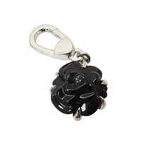 黑色 camellia 18k金 墜飾