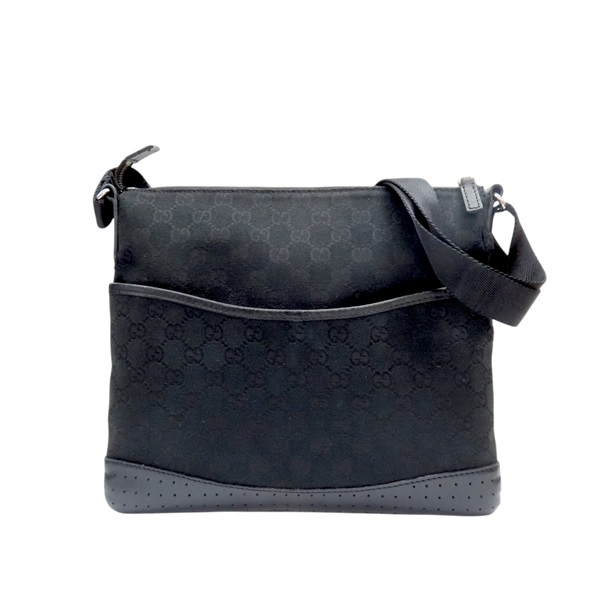 黑色 GG帆布 肩背包 斜背包 145857