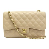 米色 荔枝紋 牛皮 COCO 30 肩背包 A58600