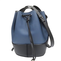 藍色 牛皮 肩背包