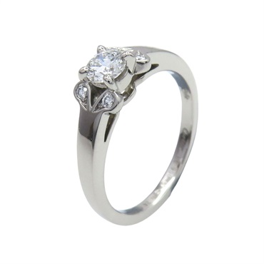 Ballerine Pt950鉑金 鑽石訂婚戒指 49【Cartier 卡地亞】