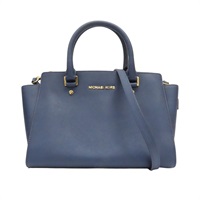 藍色 Saffiano皮革 肩背包