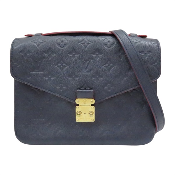 藍色 原花 皮革壓紋 Pochette Metis MM 兩用包 M44071