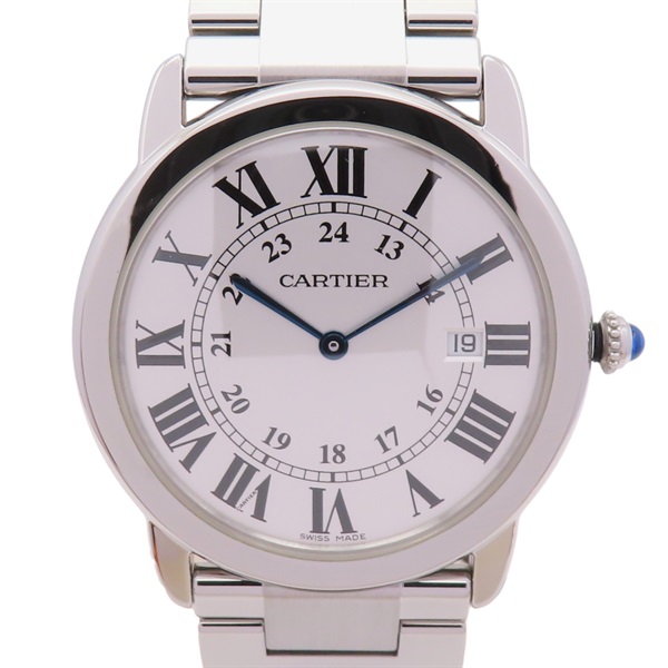 銀色錶盤 不鏽鋼 Ronde Solo LM 腕錶 W6701005【Cartier 卡地亞】 W6701005