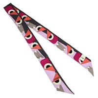 紫色 絲綢 絲巾 Monster Twilly【FENDI 芬迪】