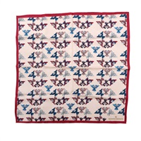 粉紅/紅色 絲綢 絲巾 方巾【vacheron constantin江詩丹頓】