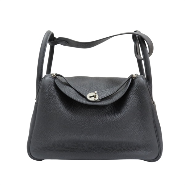 黑色 TC皮革 Lindy 30 肩背包