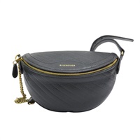 黑色皮革 Souvenir XS 腰包 胸包 551550