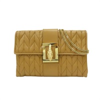 棕色 皮革 鍊帶肩背包 染色 005 0808