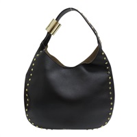 黑色 牛皮 肩背包