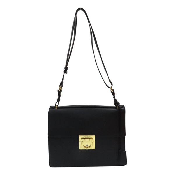 黑色 牛皮 肩背包