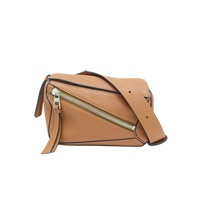 棕色 牛皮 Mini Puzzle bumbag 斜背包  B510EB1