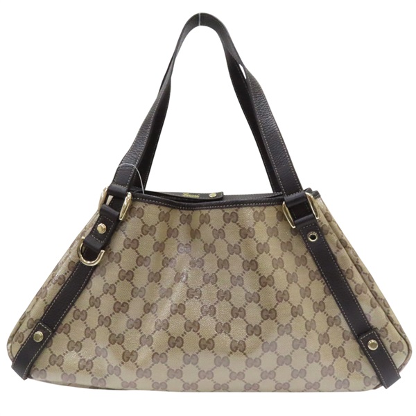 咖啡色 PVC 肩背包 293578