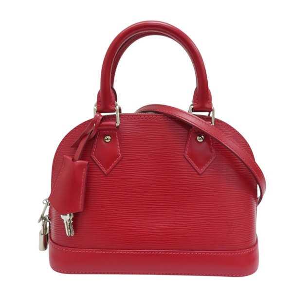 紅色 水波紋牛皮 Alma BB 兩用包 單肩包 M40850