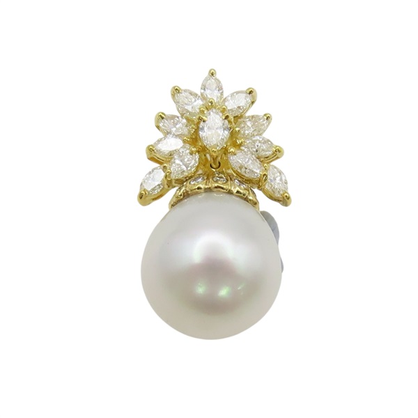 18K黃金 珍珠 鑽石 墜飾【JEWELRY 無品牌珠寶】 pearl 5.0g