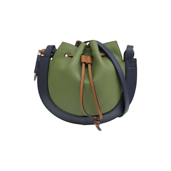 綠色 藍色 牛皮 Horseshoe 肩背包