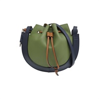 綠色 藍色 牛皮 Horseshoe 肩背包