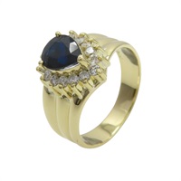 18K 黃金 鑽石 戒指【JEWELRY 無品牌珠寶】 Sapphire 5.5g