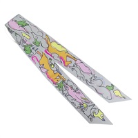 灰色 Twilly 絲綢