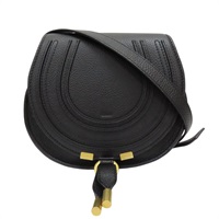 黑色 牛皮 Marcie 肩背包【Chloe 克羅伊】