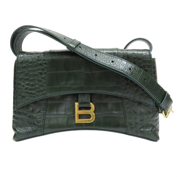 綠色 壓紋皮革 DownTown XS 肩背包 671355