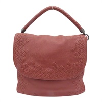 紅色 編織牛皮 單肩包