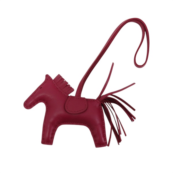 紅色 牛皮 Rodeo PM 飛馬 吊飾 Y刻【HERMES 愛馬仕】