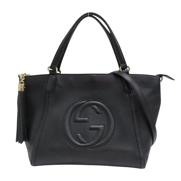 黑色 牛皮 SOHO 兩用包 369176