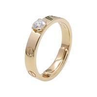 18K 玫瑰金 Mini Love Solitaire 戒指【Cartier 卡地亞】