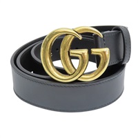 黑色牛皮 皮帶  414516【GUCCI 古馳】 414516