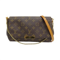 棕色 原花帆布 Favorite MM 肩背包 M40718【LOUIS VUITTON LV 路易威登】 M40718