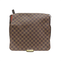 棕色 棋盤格帆布 Bastille 肩背包 霉斑 N45258