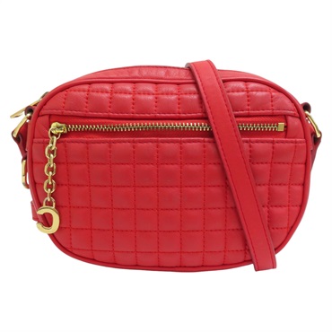 紅色 牛皮 C CHARM 肩背包 【CELINE 賽琳】