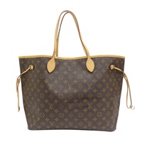 棕色 原花 帆布 NeverFull GM 托特包 M40157