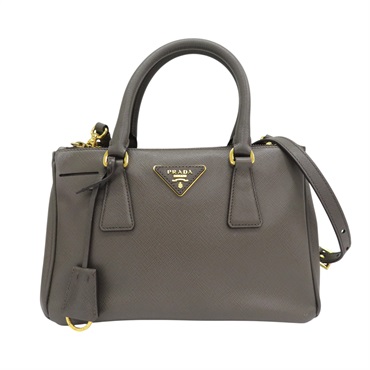 灰色 Saffiano 防刮牛皮 Galleria Small 兩用包 1BA896