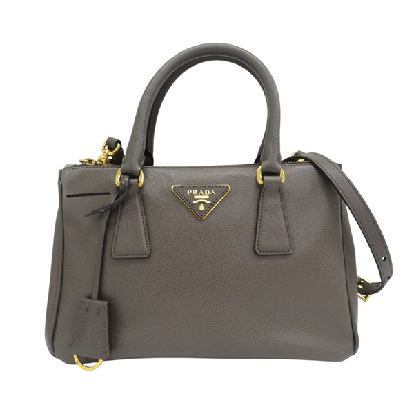 灰色 Saffiano 防刮牛皮 Galleria Small 兩用包 1BA896