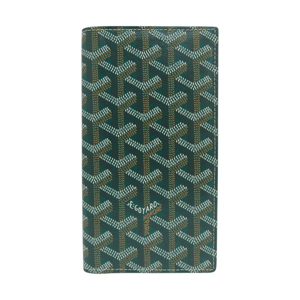 綠色 帆布 雙折 長夾 ORN020246