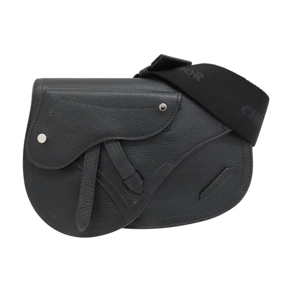 黑色 皮革 Saddle Poach 肩背包