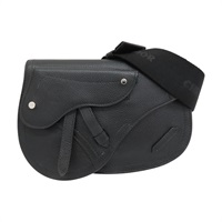 黑色 皮革 Saddle Poach 肩背包