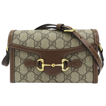 烏木色 GG Supreme帆布 1955 Horsebit Mini 肩背包 699296