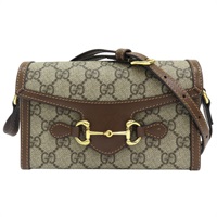 烏木色 GG Supreme帆布 1955 Horsebit Mini 肩背包 699296
