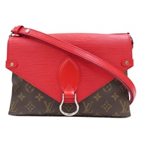 棕色 原花帆布 紅色 Epi水波紋 Saint Michel 肩背包【LOUIS VUITTON LV 路易威登】 M44031