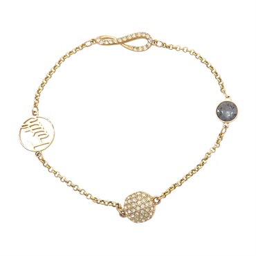 玫瑰金鍍金 水鑽 無限符號 手鍊【SWAROVSKI 施華洛世奇】