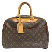 棕色 原花 PVC塗層帆布 Deauville GM 大珍包 手提包 M47270